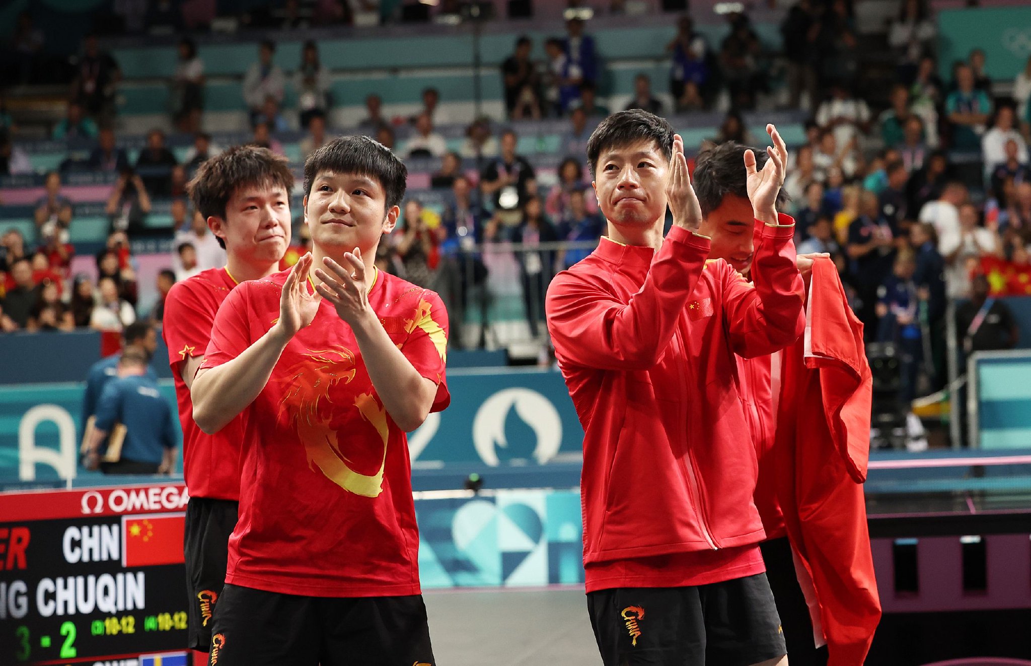 韩国乒乓球队完胜日本乒乓球队，马龙统治全场